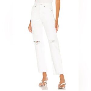 AGOLDE white jeans
